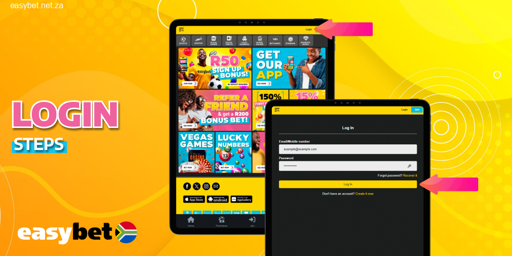Easybet login South Africa Guide